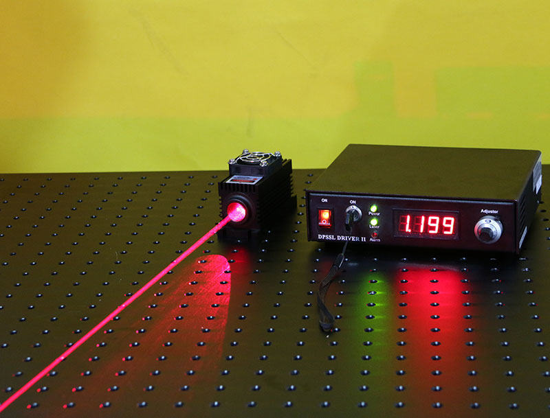 671nm 50mW Rojo Láser DPSS Diode Pumped Solid State laser